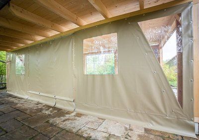 Rechteckige Terrassenplane PVC matt 