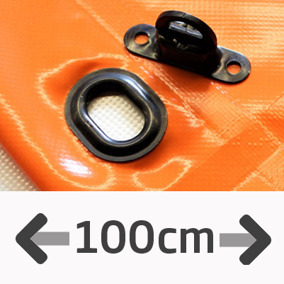 PVC Plane Ösenabstand 100cm