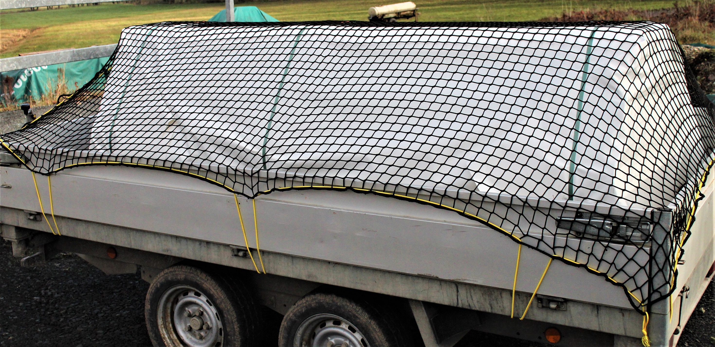 Container/Anhänger Abdecknetz grobmaschig mit Expanderseil Container/Anhänger Abdecknetz grobmaschig mit Expanderseil