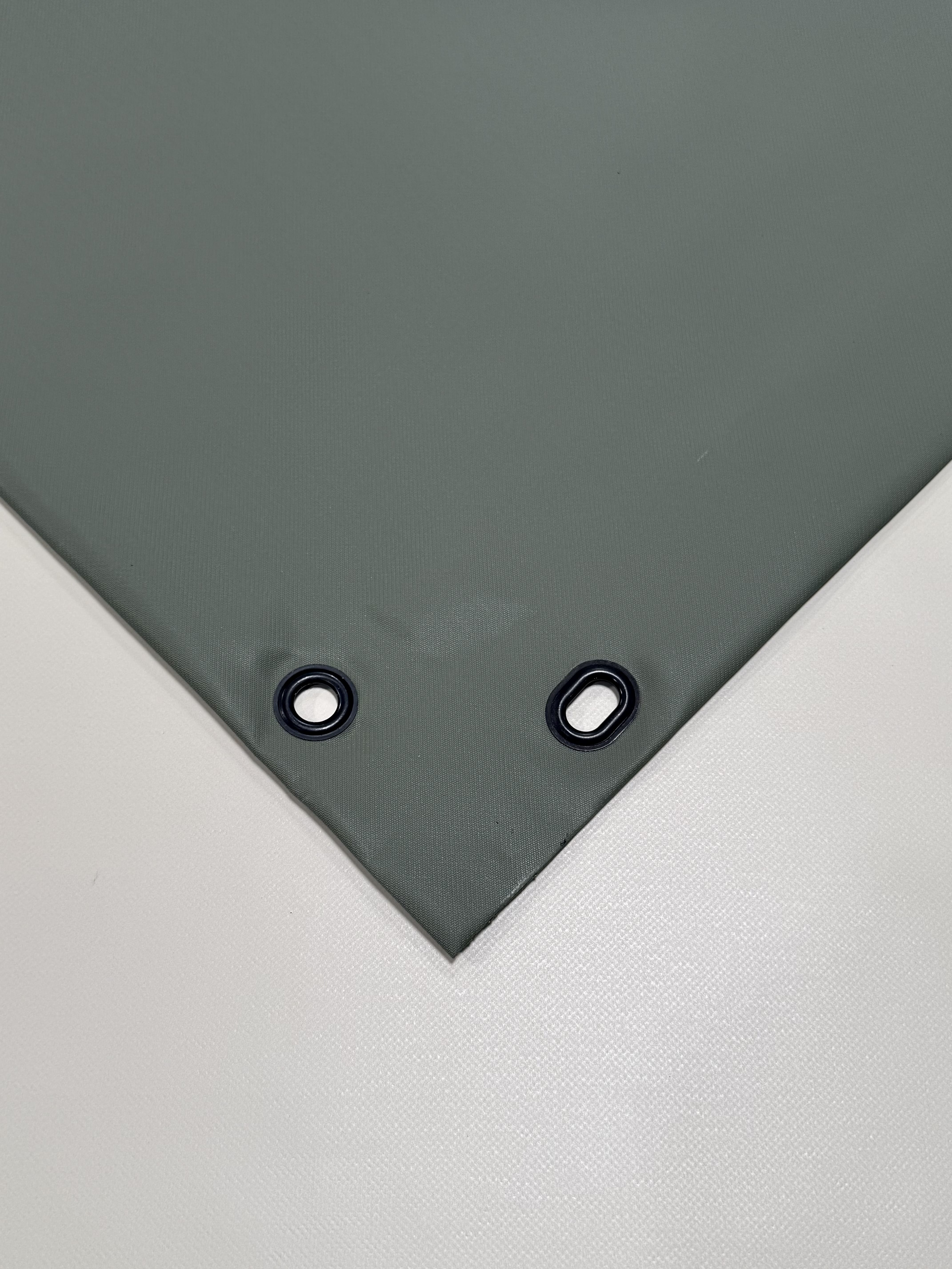 Carportplane mit schräger Seite PVC matt mit Canvas-Maserung