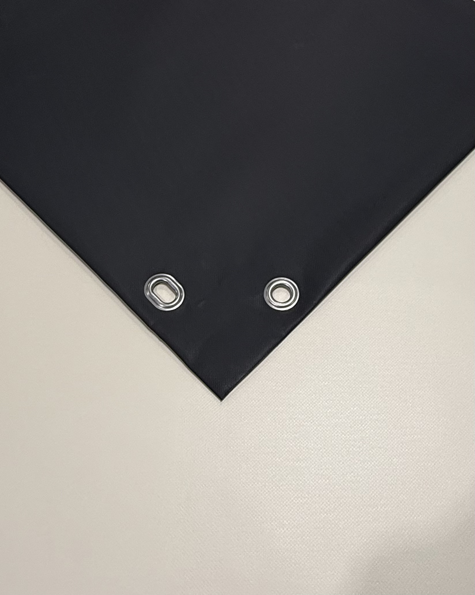 Carportplane mit schräger Seite PVC matt mit Canvas-Maserung