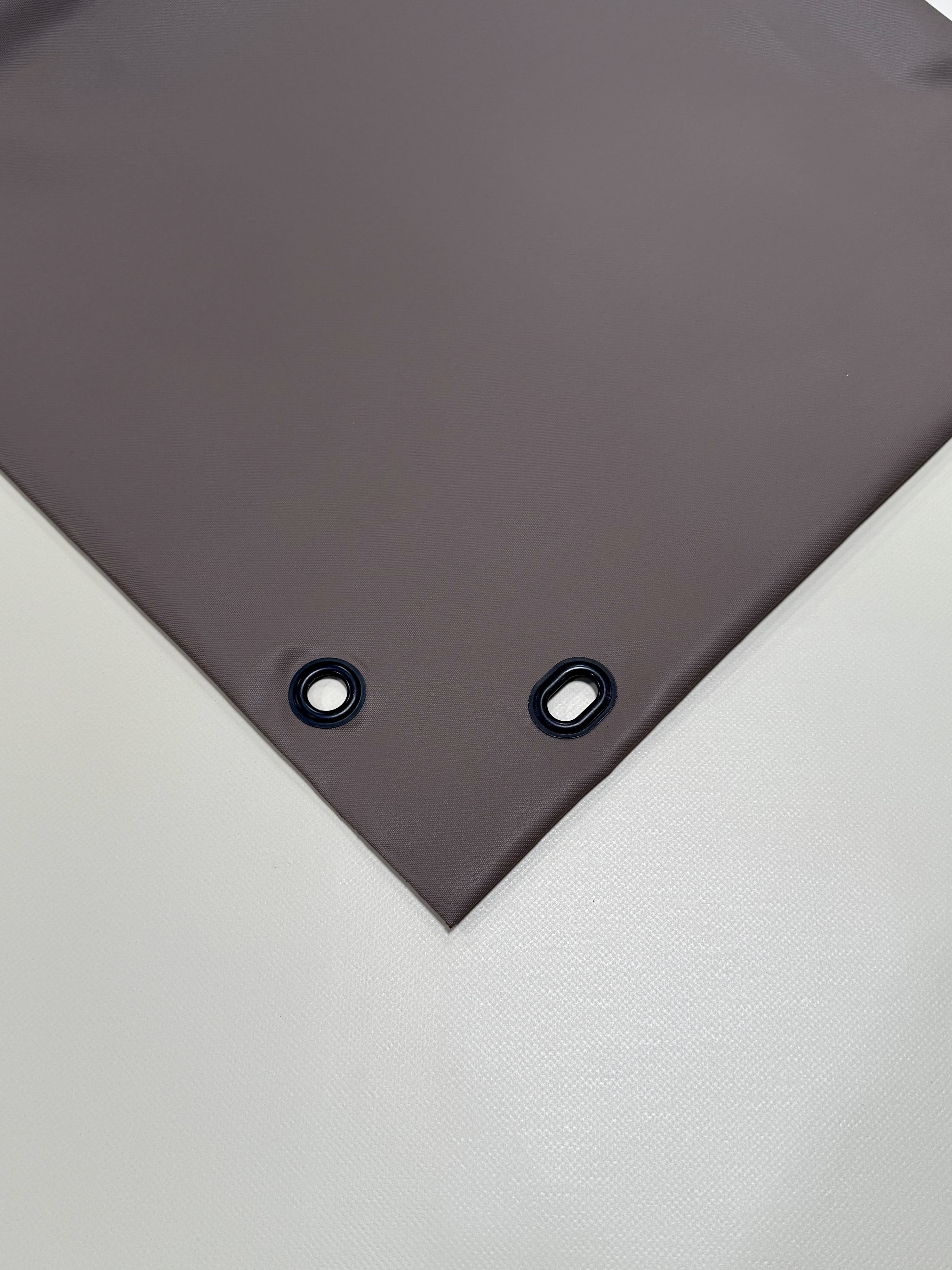 Carportplane mit schräger Seite PVC matt mit Canvas-Maserung